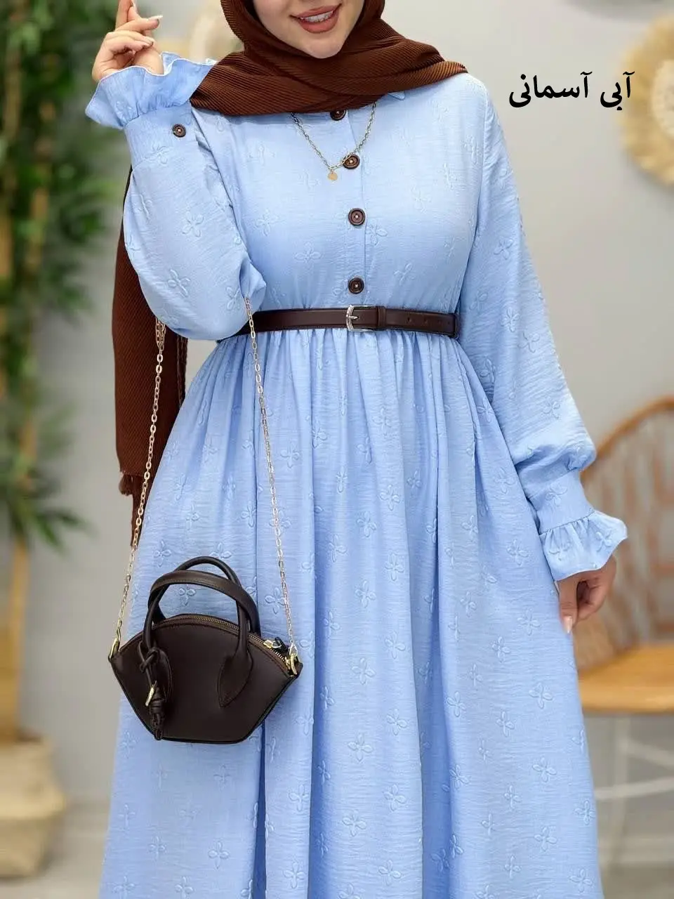 3416-پیراهن مزونی ویشکا